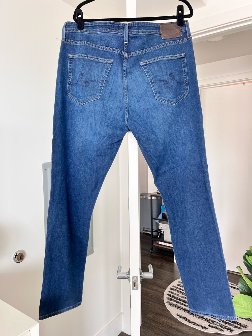 AG Men's Everett Slim Straight Leg Jeans Dark Wash Size 38 - Picture 6 of 6